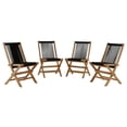 thumbnail image 1 of Ensemble de 4 Chaises Pliantes Vienna en Noir Naturel, 1 of 12