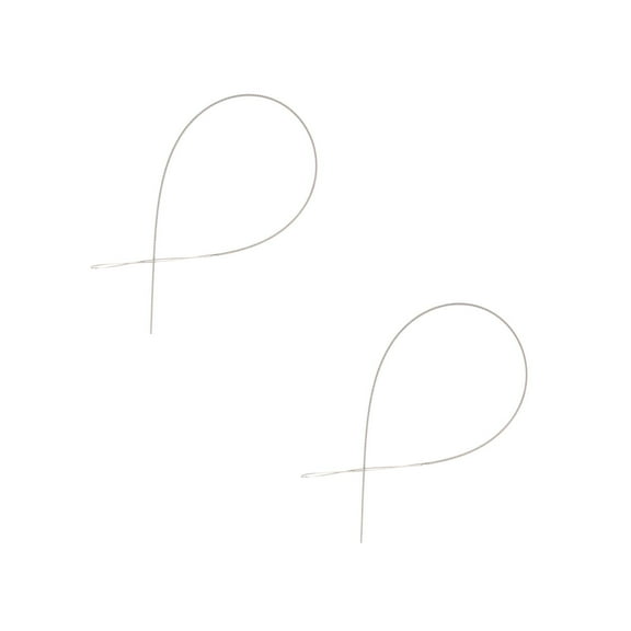 unbranded 2 Packs Jewelry Beading Needle Bracelet Beading Needle Reusable Bead Needle Metal Beading Needle