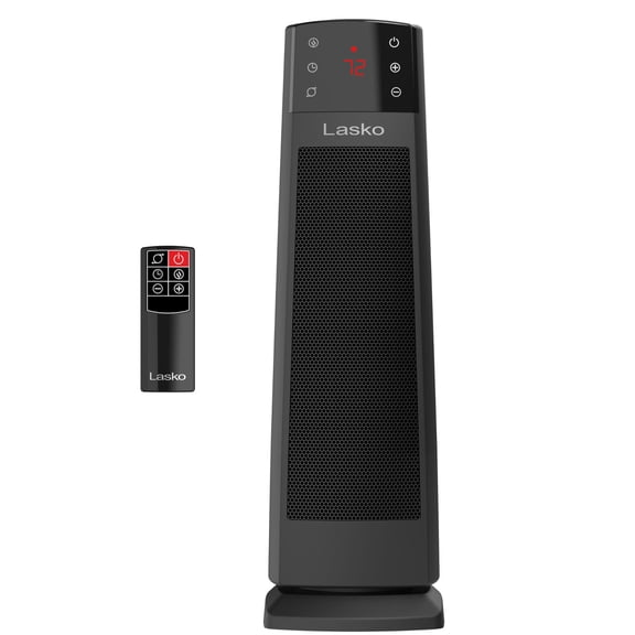 Lasko CT22850 Black 1500W 3 Speed, Oscillating, Remote, Timer Ceramic Tower Space Heater