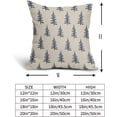thumbnail image 5 of Christmas Tree Pillow Covers 18x18 Set of 2 Red Xmas Rustic Style Winter Print Decorative Outdoor Pillowcases Farmhouse Vintage Holiday Decorations Throw Cushion Case Decor for Couch Sofa Bed, 5 of 6
