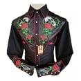 thumbnail image 2 of Camisa Vaquera Caballero Bordada Edición Especial Calacas, 2 of 3