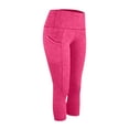 thumbnail image 2 of Bixock Girls Leggings High Waist Yoga Pants with Pockets Kids Soild Color Soft Casual Capri Pant Workout Activewear Girls Clothings Size 8-9Years, 2 of 6