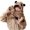1-B4302, variant on XIAOCHA Women’S Panda Hooded Scarf‑Mitten Set Solid Hats Party Fall‑Winter Bonnet,Beige