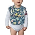 thumbnail image 6 of Susaid Underwater Creature Print Bibs for Babies Toddlers Adjustable Waterproof Free Soft Durable Bibs for eating with Large Pocket Food Catcher, 6 of 8