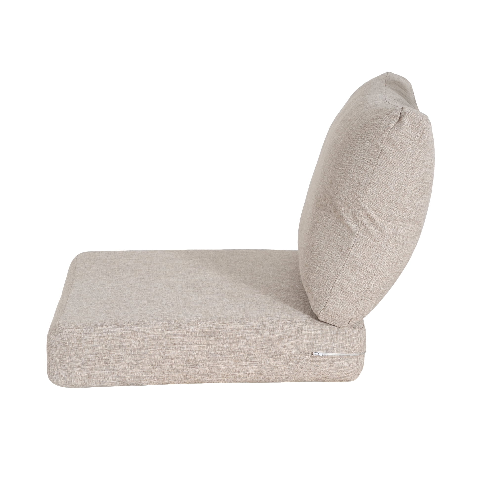 Jopath Outdoor Beige Club Chair Cushion Set with Seat Cushion and Back Cushion, Compatible with Most Club Chair for Patio Balcony Garden(Without Club Chair)