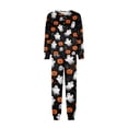 thumbnail image 2 of 2026 Matching Family Halloween Pajamas Set, Fall Sleepwear, Ghost & Pumpkin Printed Holiday Sleepwear, Soft Loungewear PJs Outfit, 2 of 4