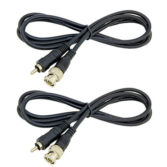 2PC 1.5M BNC to AV Cable Bnc to Male Adapter Video Recorder Tv Line Q9 Monitoring