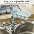 thumbnail image 2 of New Portable 1PC Drain Rack Detachable Storage shelf Adjustable Plastic Organizer for Bathroom Kitchen Blue, 2 of 9