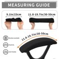 thumbnail image 2 of Office Chair Armrest Covers, Office Removable Arm Rest Covering, Elastic Chair Armrest Covers, Office Seat Hand Rest Protector, Arm Covers Protectors for Office Chair, Black, 2Pairs, 2 of 7