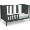 Delta Children Hudson 4in1 Convertible Crib, Charcoal Grey