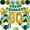 Green Gold, variant on SPECOOL Green Gold 30th Birthday Party Decorations Men Women Dark Green Gold Balloons Garland Kit Tissue Pom Poms Flowers Happy Birthday Banner Metal and Sequin Balloons for 30th Birthday Supplies