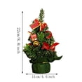 thumbnail image 3 of Mini Tabletop Christmas Tree, Artificial Christmas Trees with Pinecones Red Berries Xmas Tree for Home Office Fireplace Christmas Ornaments, 3 of 7