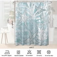 thumbnail image 6 of Nautical Coastal Waterproof Fabric Shower Curtain, Starfish Seashell Coral Beach Themed Bath Curtain Blue Ocean Shower Curtains for Bathroom with 12 Hooks 72x72 Inches, 6 of 6