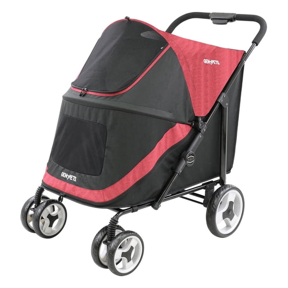 Gen7Pets Big Dog Pet Stroller, Dog Stroller - Cat Stroller, Red