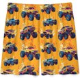thumbnail image 4 of NICKSUN Shorts de Pyjama Amusants pour Hommes, Bas de Pyjama Courts Doux avec Poches, Camionnette Jaune, TG, 4 of 6