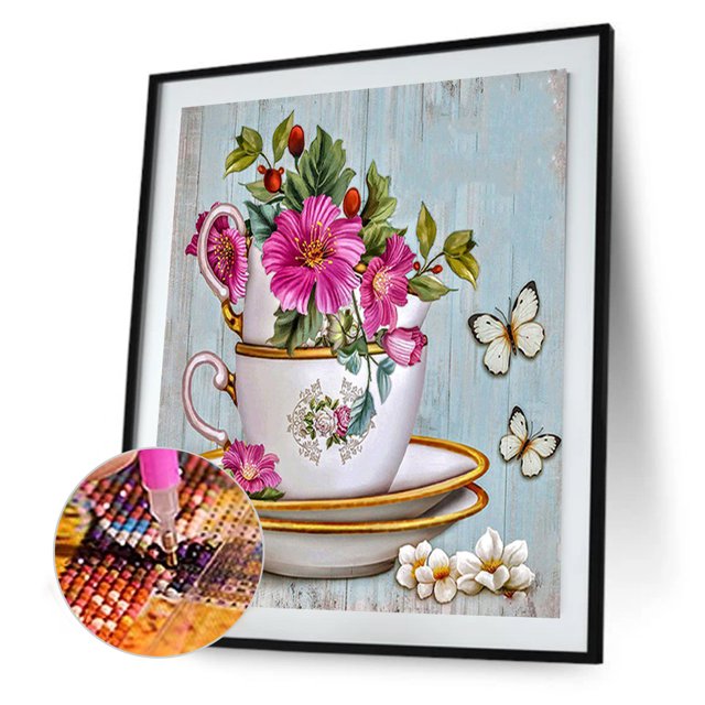 Cuadros Decorativos 5D DIY diamante bordado pintura flores taladro completo mosaico punto de cruz Sywqhk Nuevos Originales
