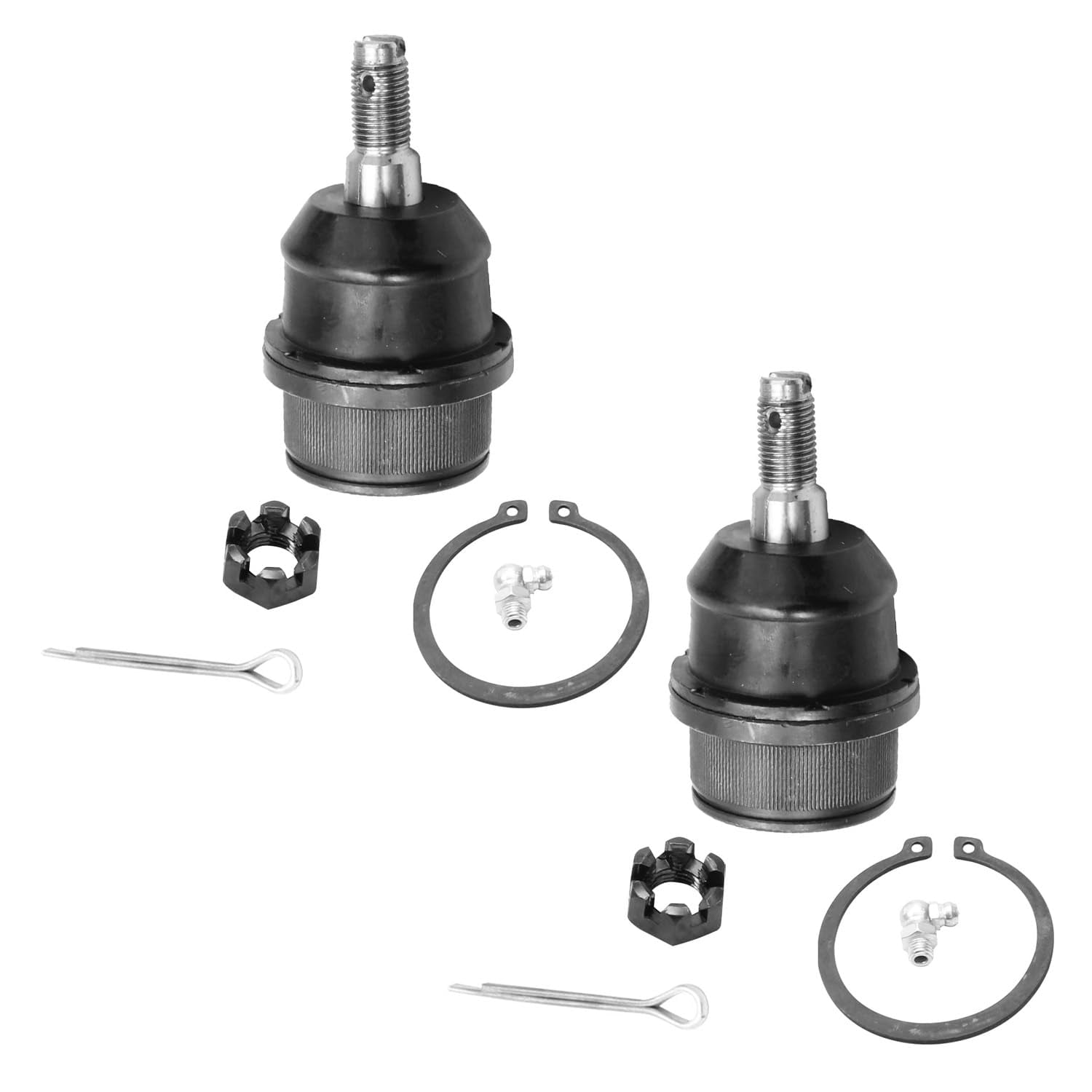 Detroit Axle - Front 12pc Suspension Kit for Jeep Grand Cherokee Commander 2005 2006 2007 2008 2009 2010, Upper Control Arms Lower Ball Joints Sway Bars Tie Rods Boots Replacement