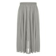 thumbnail image 5 of Delliss Women's Flowy Tulle Layered Skirts Elastic Waist Solid Color Skirts Gray XL, 5 of 6
