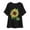 Black, variant on Feancey Womens Casual Tops Short Sleeve Linen Blouse Summer Boho Floral Print T Shirts Side Slit Loose Crewneck Tee Vintage Beach Vacation Tshirt Summer Sales Black XL