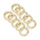 thumbnail image 3 of 10 Unids 0.93 pulgadas Mosquetón Clips a presión Sujetadores Broche Anillos de salto Aleación de zinc Durable para llavero Bolso Llavero DIY Artesanía , dorado Macarena none, 3 of 7