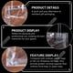 thumbnail image 5 of 6 unids práctica bolsa de asas transparente exquisito bolsas de asas de plástico PVC bolsa de asas, 5 of 6
