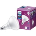 thumbnail image 2 of Philips 150W Equivalent Daylight BR40 Medium Dimmable LED Floodlight Light Bulb Pack of 4, 2 of 4