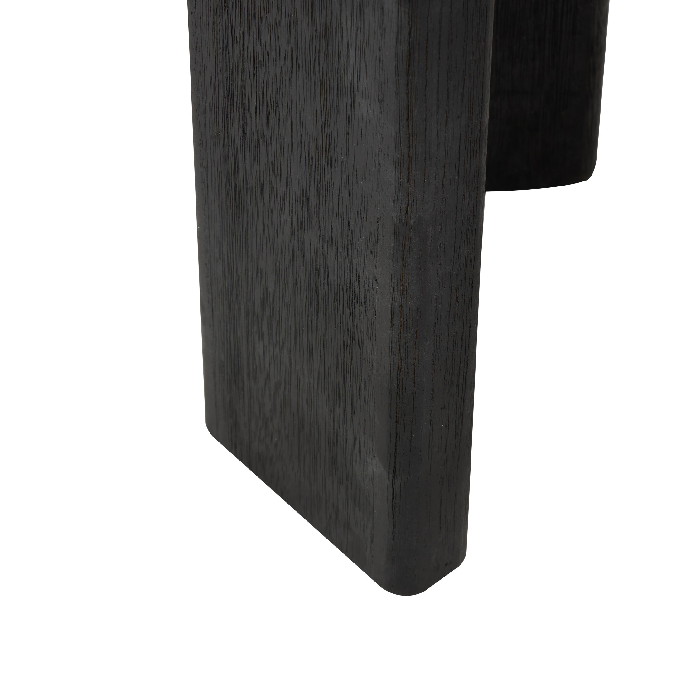 DecMode 20" x 20" Black Wood Handmade Heart Inspired Accent Table, 1-Piece