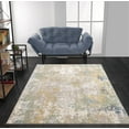 thumbnail image 2 of La Dole Rugs Beige Yellow Green Multicolor Rustic Abstract Modern Textured Area Rug Big For Bedroom Living Room Home Office 9'x12'6", 2 of 7