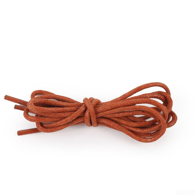 Round Waxed Shoelaces Leather Shoes Strings Boot Shoe Laces Cord*_