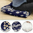 thumbnail image 4 of Boho Daisy and Butterfly Floor Cushion - 24" Oversized Square Seat, Full & Fluffy PP Cotton Filling, Daisy Print Aesthetic, 4 of 4