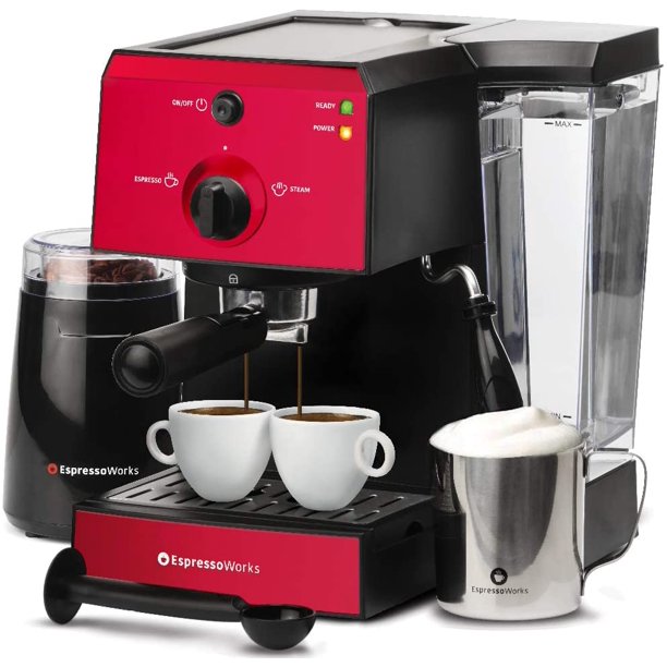 Espresso Machine & Cappuccino Maker with Milk Steamer 15 Bar Pump, 7