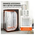 thumbnail image 5 of Portable Sauna Tent Full Size, 1000W Home Spa Kit, Personal Sauna for Detox, Temperature Control, Floor Mat Included, Relaxation & Muscle Relief, 5 of 7