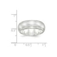 thumbnail image 2 of Solid 925 Sterling Silver 8mm Men's Satin Finish Plain Classic Wedding Brushed Matte Finish Band Ring Size 6, 2 of 3