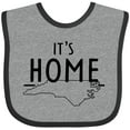 thumbnail image 3 of Inktastic It's Home- State of North Carolina Outline Boys or Girls Baby Bib, 3 of 4