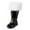 Black, variant on Tiweut Christmas Santa Claus Boots Men's Wide Calf Santa Combat Boots with White Plush Foot Bells Buckle Strap for Halloween Christmas Black,38