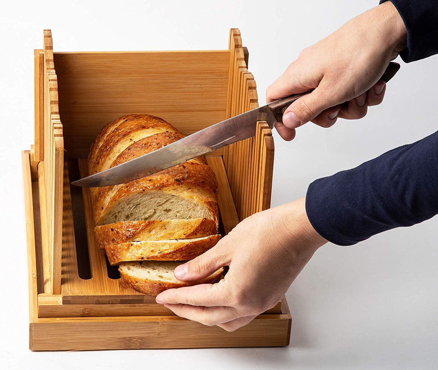 Foldable Bread Slicer Guide for Homemade Bread Machine Plastic Cutting Board for Bread/Cake/Loaf 