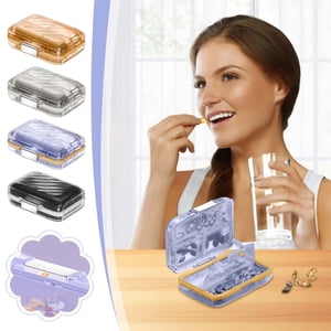 Sentmoon Pill Organizer Medicine Pill organizer Weekly Pill Organizer Portable Box Portable Storage Box Scelled Box Large Capacity