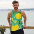 thumbnail image 6 of Daiia fruits Printed Men's Quick Dry Fit Muscle Tank Top Slim-Fit Tank Workout Tank Top Lightweight Sports Tank Top-3X-Large, 6 of 7