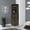 Dark Brown, variant on Gray Bar Cabinet with Corner Design | Fit Most Spaces in Primary Living Space