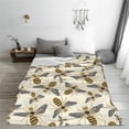 thumbnail image 5 of Honeii Flying Bees1 Print Fleece Blanket - Throw Blanket for Bed, Sofa, Couch, Camping, and Travel , Microplush Ultra Soft Warm Blanket-80"x60", 5 of 7