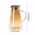 thumbnail image 3 of YYV 1.8L Glass Pitcher with Lid Hot and Cold Beverage Jug Large Capacity Handle Pour Spout for Homemade Iced Tea Juice and Milk Durable Tempered Glass Refrigerator-Safe Drink Server Pitcher, 3 of 6