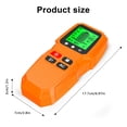 thumbnail image 4 of Handheld Metal Detector for Walls - HW-QB6, Yellow, LED Display, 9V Battery Required (Not Included), Depth Detection for Wood and Metal, Compact Size, 4 of 6