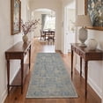 thumbnail image 5 of GENIMO 2'x3' Persian Area Rug, Machine Washable Non Slip Low Pile Rug for Entryway Front Door Kitchen Bathroom, Dusty Blue, 5 of 5