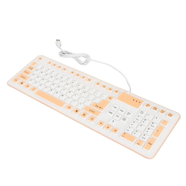Silicone Keyboard Foldable Keyboard Silicone Foldable Silicone Keyboard 106 Keys Waterproof Dustproof Foldable Usb Wired Silent Silicone Keyboard For Pc Laptop Game