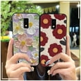 thumbnail image 4 of KBS-Phone Case For BLU View4, flower Soft case Oil Painting Graffiti Dirt-resistant TPU Silicone Shockproof Protective Anti-dust Phone Pouch Anti-knock Waterproof Fashion Design Cute, 4 of 9