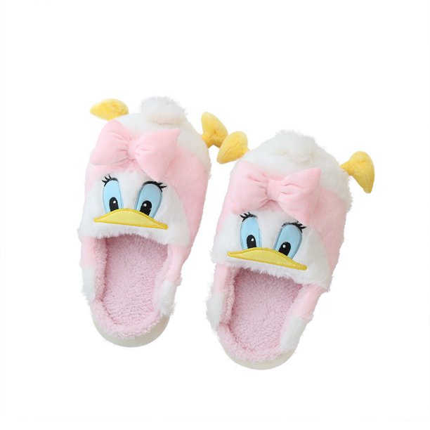 Zapatillas Daisy Duck Anime Plush Home de algodón, tamaño 29 cm