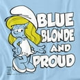 thumbnail image 2 of Smurfs T-Shirt Blue, Blonde And Proud Unisex Graphic Tee For Men & Women, 2 of 7