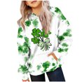 thumbnail image 2 of Girls Sweater Sweatshirt Crewneck Oversized Pullover Cotton Clothes Printed Long Sleeves Tops Casual Fleece Sweater with Pocket Fall Winter Warm Sweatshirts Kids Hoodies, 2 of 5