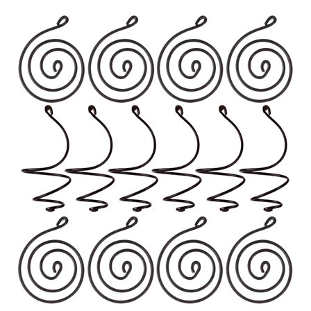 Pawsdot 24Pcs Air Plants Holders Black Aluminum Hook Indoor Use Plant Displaying