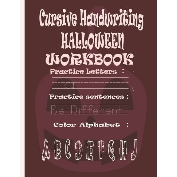 Cursive Handwriting Halloween workbook (Paperback)